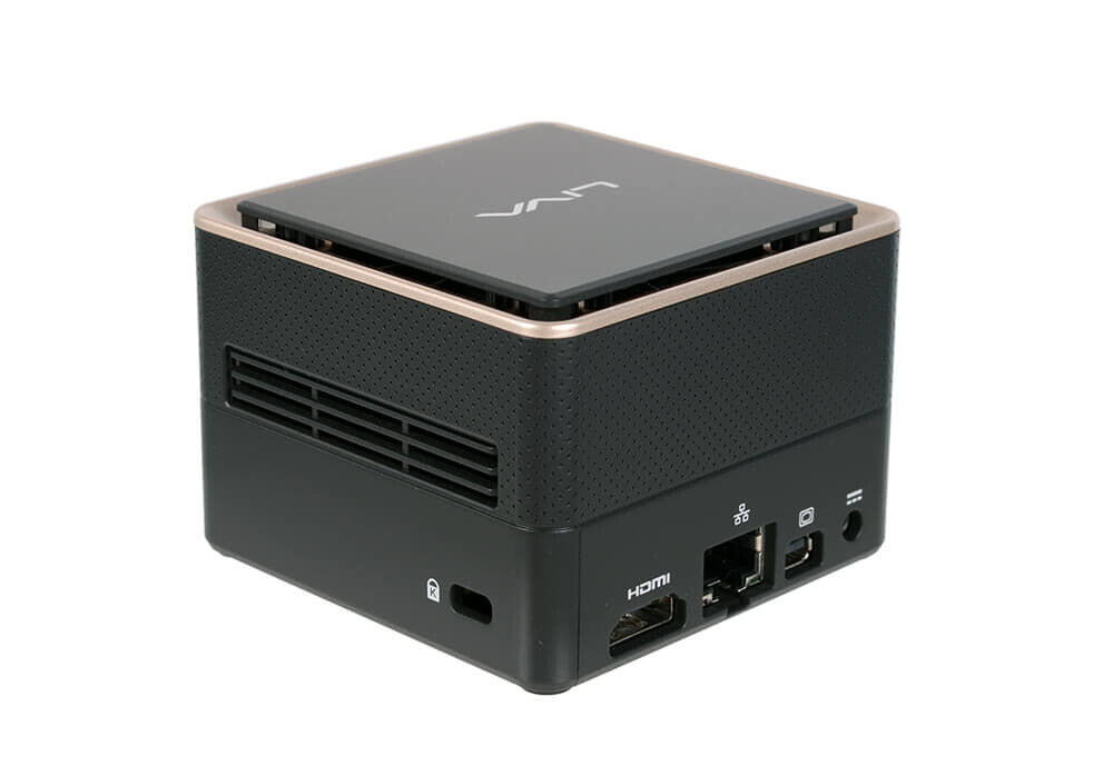 ECS LIVA Q3 Plus AMD Ryzen R1505G 4 GB DDR4-SDRAM 64 GB eMMC Mini-PC Svart
