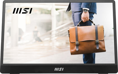 MSI PRO MP161 E2U bärbar tv-apparat och monitor Bärbara monitor Svart 39,6 cm (15.6") LED 1920 x 1080 pixlar