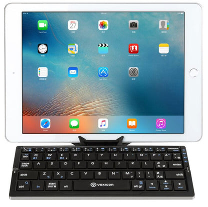 Voxicon DK-199B-G tangentbord Bluetooth Nordic Svart, Silver