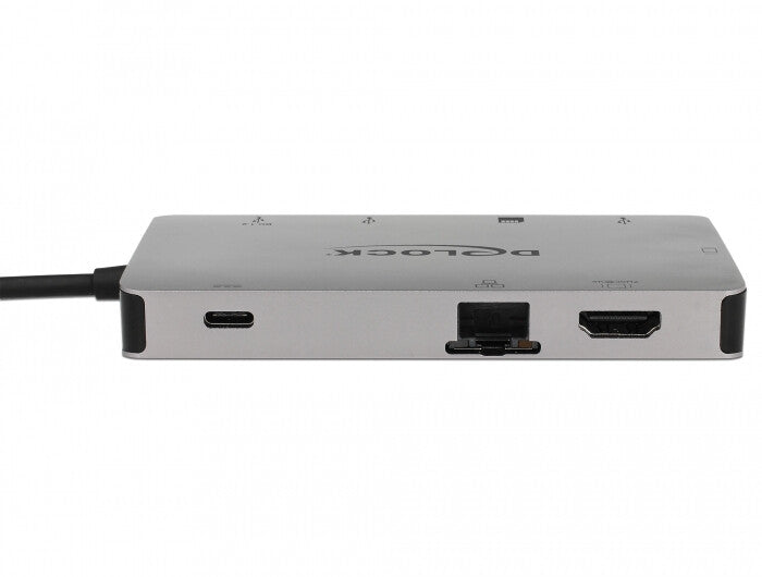 DeLOCK 87735 dockningsstationer för bärbara datorer Kabel USB 3.2 Gen 1 (3.1 Gen 1) Type-C Grå