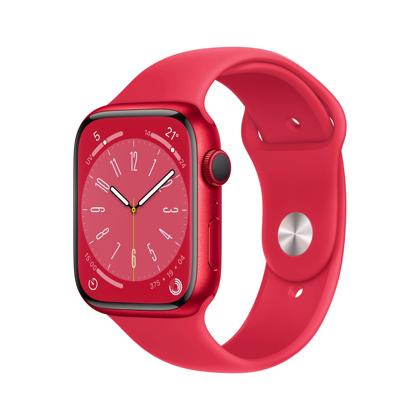 Apple Watch Series 8 OLED 45 mm Digital 396 x 484 pixlar Pekskärm Röd Wi-Fi GPS