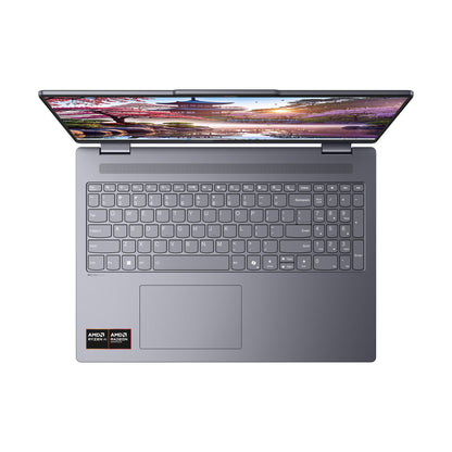 Lenovo IdeaPad 5 2-in-1 16AKP10 Copilot+ PC AMD Ryzen AI 5 340 Hybrid (2-i-1) 40,6 cm (16") Pekskärm WUXGA 16 GB LPDDR5x-SDRAM 1 TB SSD Wi-Fi 7 (802.11be) Windows 11 Home tyska Grå
