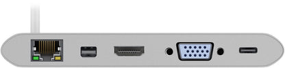 Goobay 62113 dockningsstationer för bärbara datorer Kabel USB 3.2 Gen 1 (3.1 Gen 1) Type-C Silver