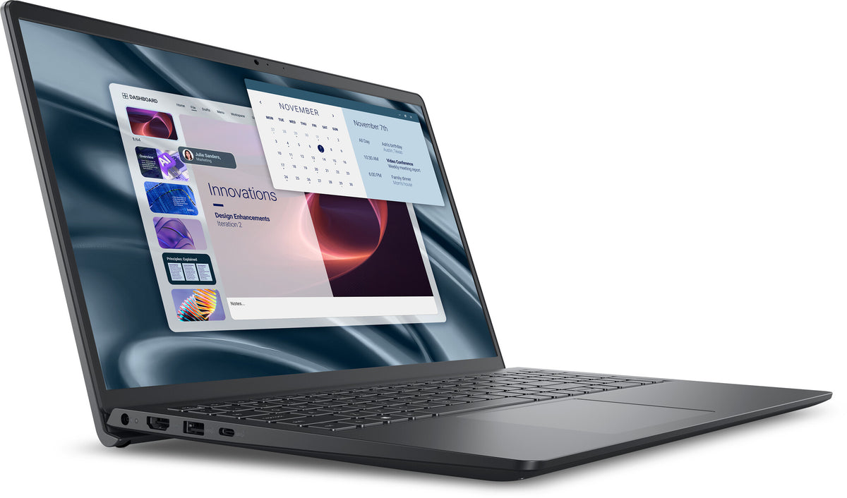 DELL Pro 15 Essential PV15255 AMD Ryzen™ 5 7520U Bärbar dator 39,6 cm (15.6") Full HD 8 GB LPDDR5-SDRAM 512 GB SSD Wi-Fi 5 (802.11ac) Windows 11 Pro Nordic Svart