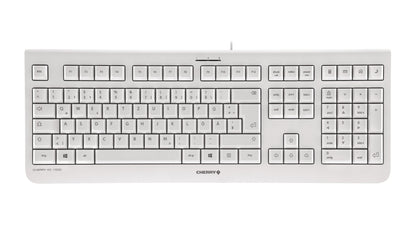 CHERRY KC 1000 tangentbord Universal USB QWERTY Nordic Grå