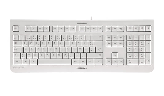 CHERRY KC 1000 tangentbord Universal USB QWERTY Nordic Grå