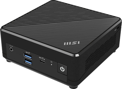 MSI Cubi N ADL-001EU Intel® N N200 4 GB DDR4-SDRAM 128 GB SSD Windows 11 Pro Mini PC Mini-PC Svart