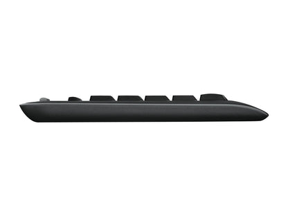 Logitech Wireless Combo MK330 tangentbord Mus inkluderad Kontor USB QWERTY Amerikanskt internationellt Svart
