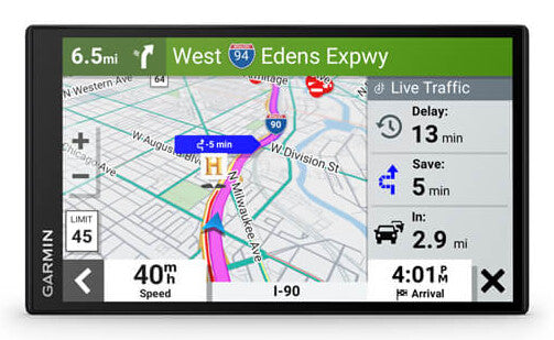 Garmin DriveSmart 76 navigatorer Fast 17,8 cm (7") TFT Pekskärm 239,6 g Svart