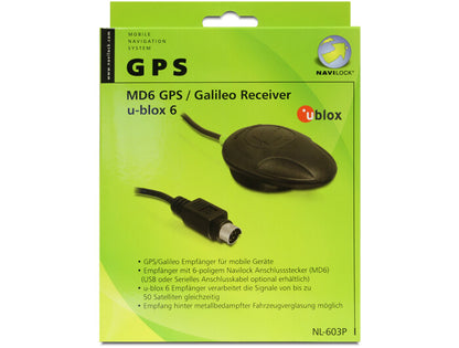 Navilock NL-603P GPS-mottagare MD6 Navilock Svart