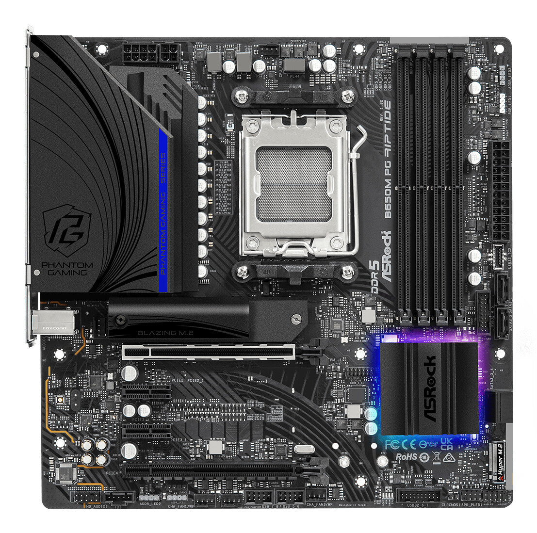 Asrock B650M PG Riptide AMD B650 AM5-sockel micro ATX