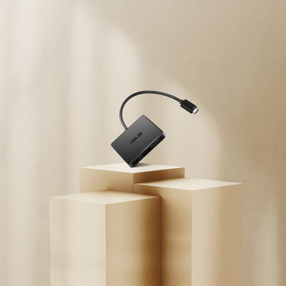 ASUS USB-C Mini Dock Kabel USB 3.2 Gen 2 (3.1 Gen 2) Type-C Svart