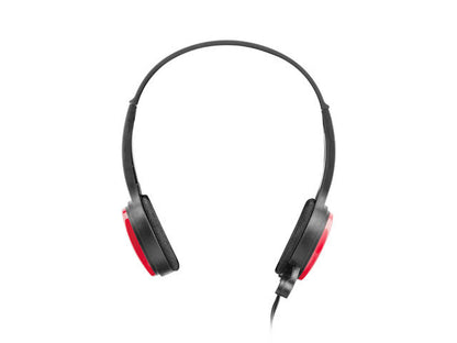 uGo USL-1222 hörlur och headset Kabel Huvudband Svart, Röd