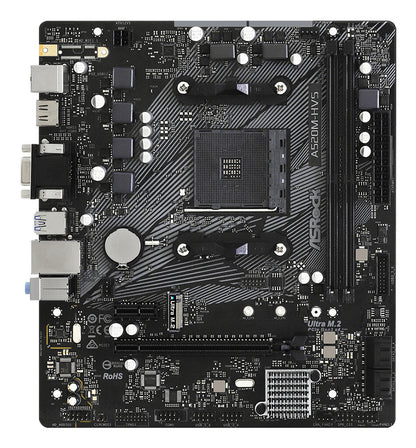 Asrock A520M-HVS AMD A520 Uttag AM4 micro ATX