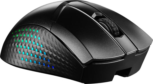 MSI CLUTCH GM51 LIGHTWEIGHT WIRELESS datormöss Spela högerhand RF Wireless + Bluetooth + USB Type-C Optisk 26000 DPI