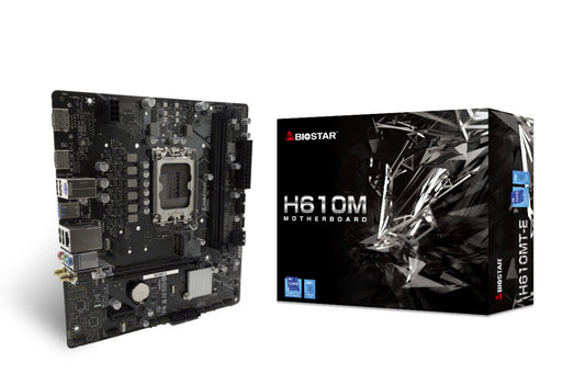Biostar H610MT-E moderkort Intel H610 LGA 1700 micro ATX
