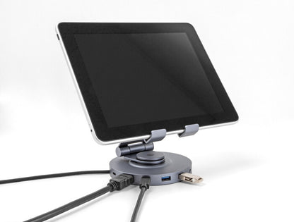 DeLOCK 88017 dockningsstationer för bärbara datorer Kabel USB 3.2 Gen 1 (3.1 Gen 1) Type-A + Type-C Grå