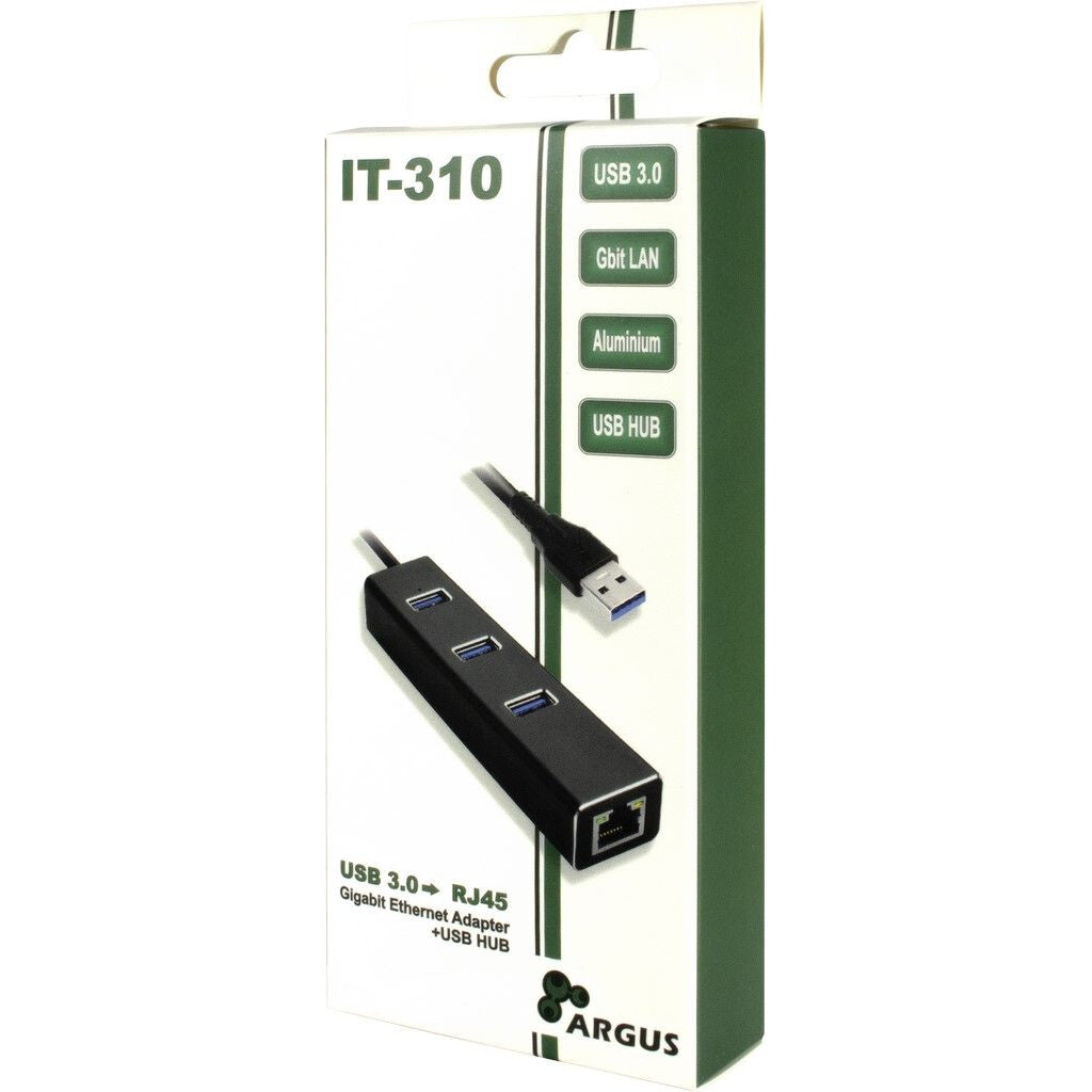 Inter-Tech ARGUS IT-310 USB 3.2 Gen 1 (3.1 Gen 1) Type-A Svart
