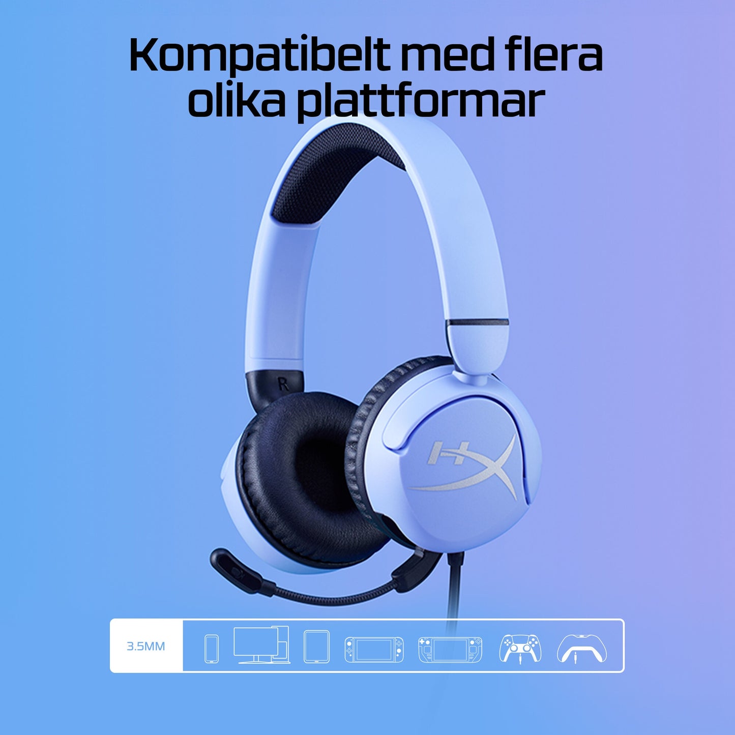 HyperX Cloud Mini - Gaming Headset (lavender)