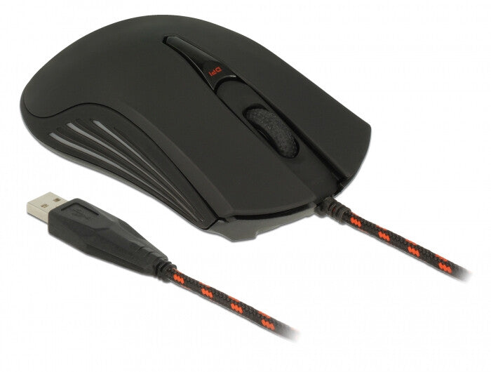 DeLOCK 12531 datormöss Spela Ambidextrous USB Type-A Optisk 4800 DPI