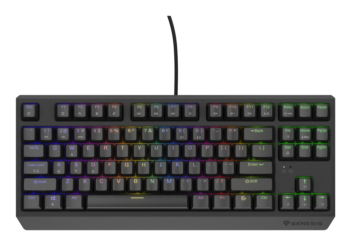 GENESIS Thor 230 TKL tangentbord Spela USB QWERTY Engelska (USA) Svart