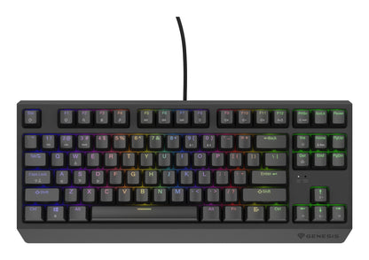 GENESIS Thor 230 TKL tangentbord Spela USB QWERTY Engelska (USA) Svart