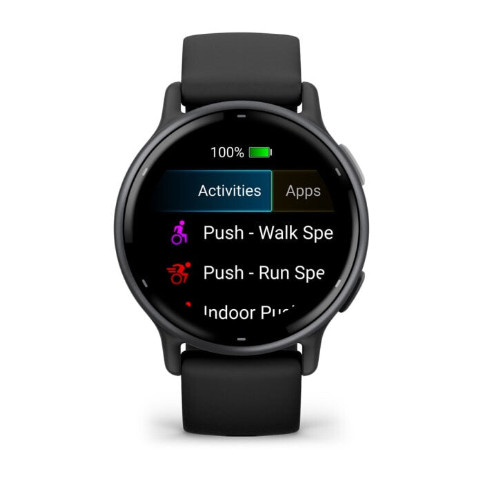 Garmin Vivoactive 5 3,05 cm (1.2") AMOLED 42 mm Digital 390 x 390 pixlar Pekskärm Svart Wi-Fi GPS