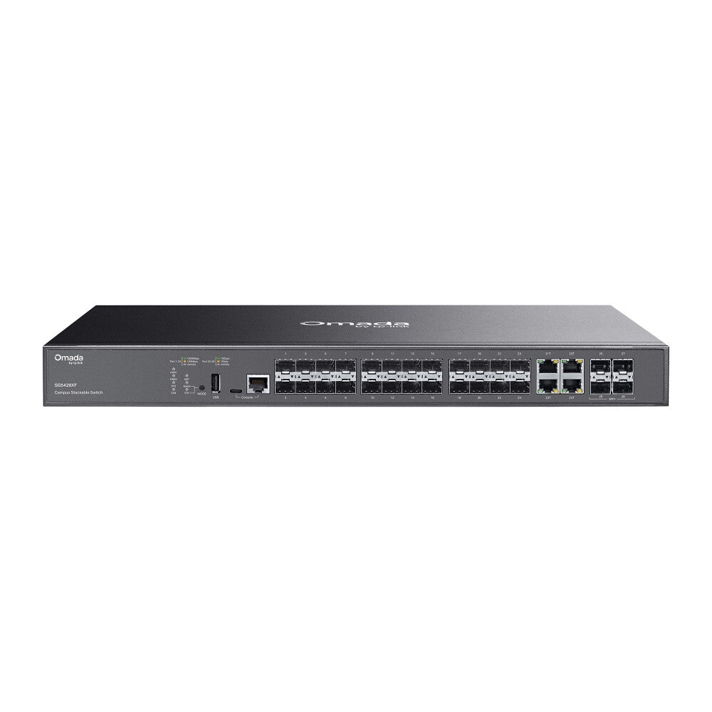 TP-Link SG5428XF nätverksswitchar hanterad L3 Svart