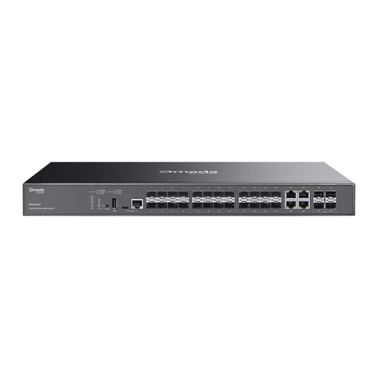 TP-Link SG5428XF nätverksswitchar hanterad L3 Svart