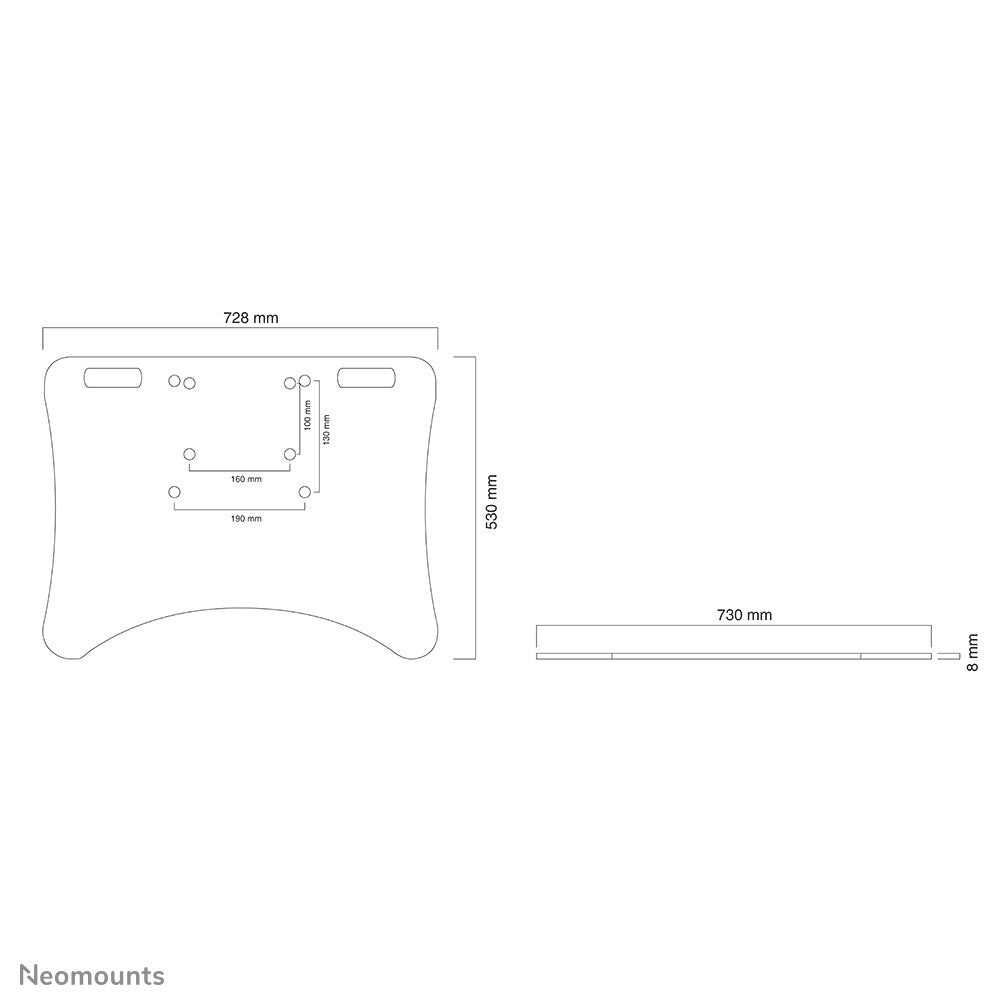 Neomounts PLASMA-M2500FPLATE tillbehör till tv-fäste