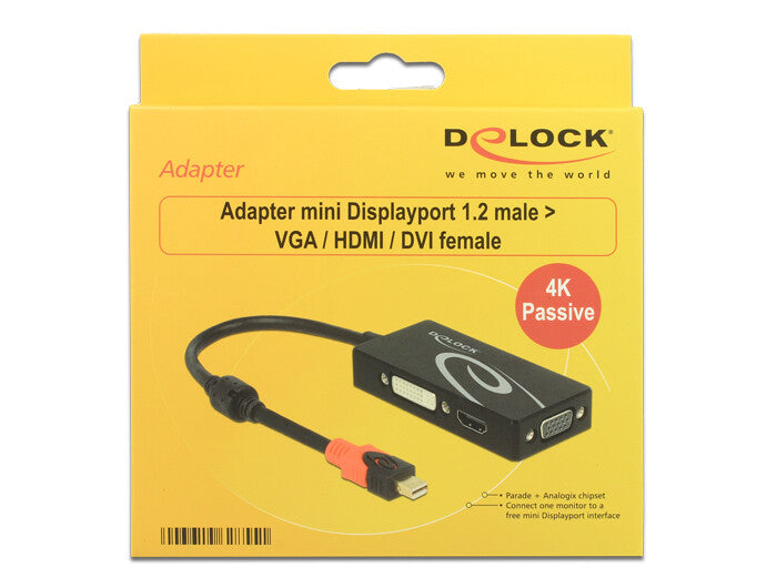 DeLOCK 62855 dockningsstationer för bärbara datorer Kabel Svart