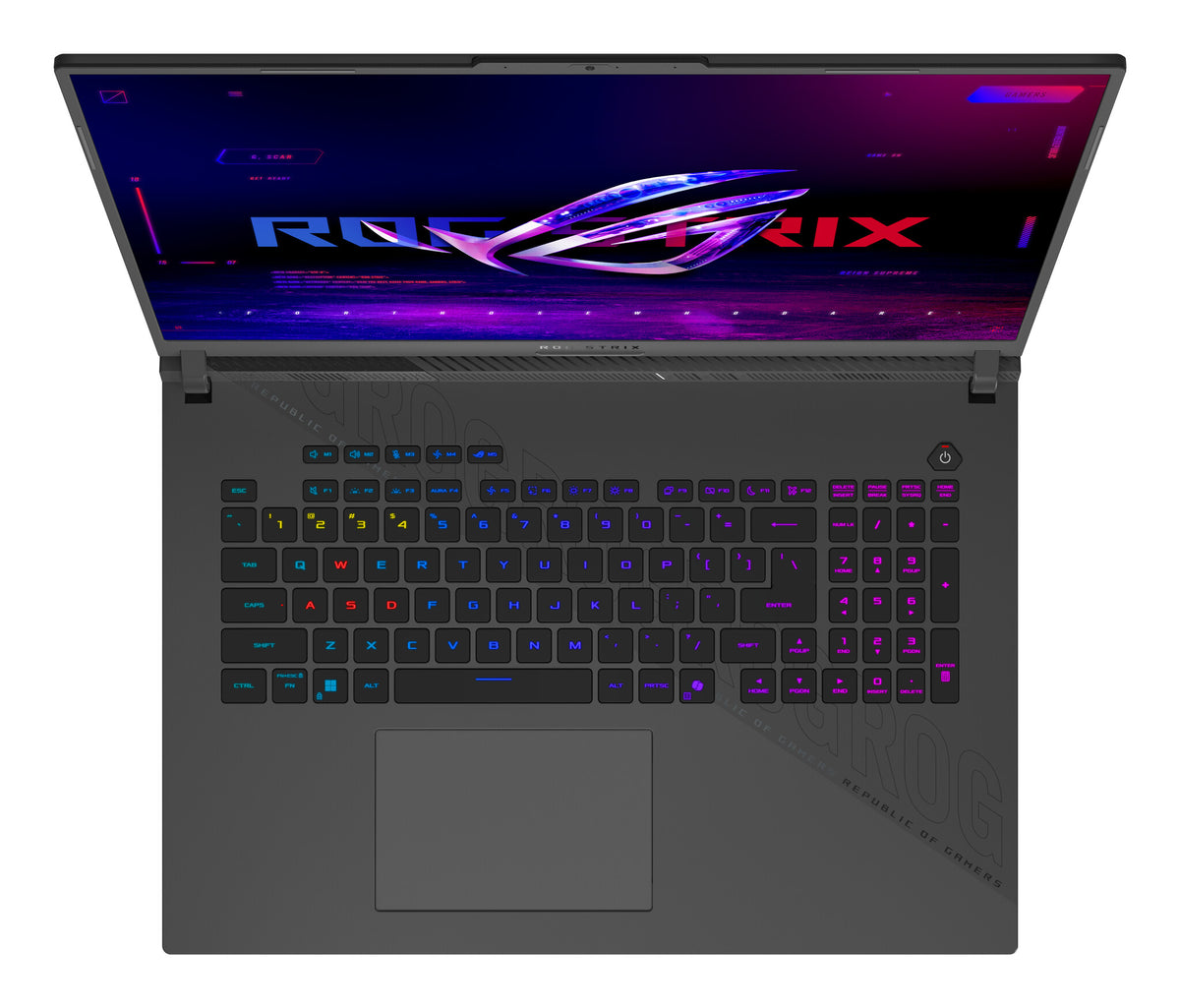 ASUS ROG Strix G18 G814PP-S8014W AMD Ryzen™ 9 8940HX Bärbar dator 45,7 cm (18") WUXGA 32 GB DDR5-SDRAM 1 TB SSD NVIDIA GeForce RTX 5070 Wi-Fi 6E (802.11ax) Windows 11 Home tyska Svart, Grå