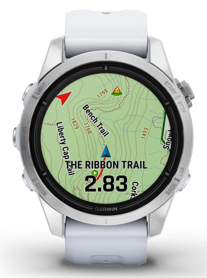 Garmin epix Pro (Gen 2) 3,05 cm (1.2") AMOLED 42 mm Digital 390 x 390 pixlar Pekskärm Silver Wi-Fi GPS