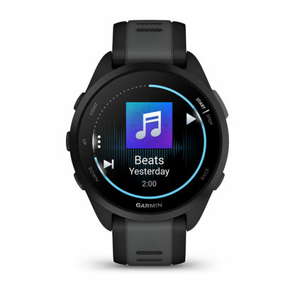 Garmin Forerunner 165 Music 3,05 cm (1.2") AMOLED 43 mm Digital 390 x 390 pixlar Pekskärm Svart GPS