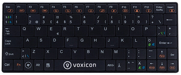 Voxicon SM411 tangentbord Kontor RF Trådlös QWERTY Nordic Svart