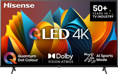 Hisense His 75E77NQ ( cm ( Zoll)) 190,5 cm (75") 4K Ultra HD Smart-TV Wi-Fi Svart 350 cd/m²