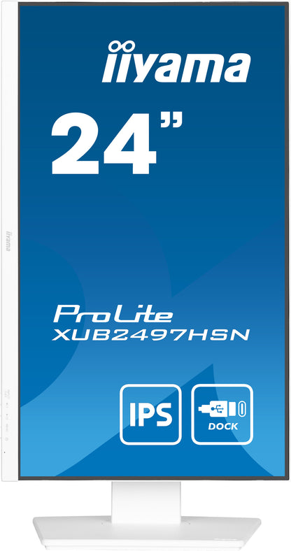 iiyama ProLite XUB2497HSN-W2 platta pc-skärmar 60,5 cm (23.8") 1920 x 1080 pixlar Full HD LED Vit