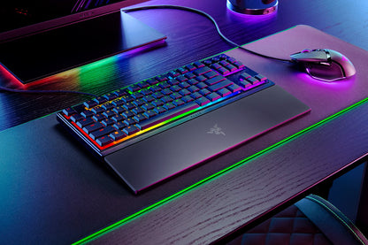 Razer Ornata V3 Tenkeyless tangentbord Spela USB QWERTZ tyska Svart