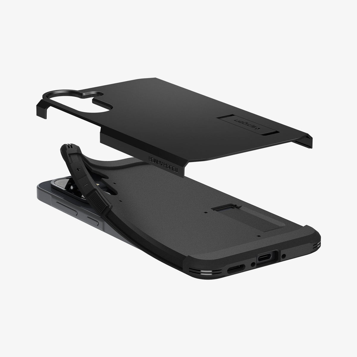 Spigen Tough Armor mobiltelefonfodral 17 cm (6.7") Omslag Svart