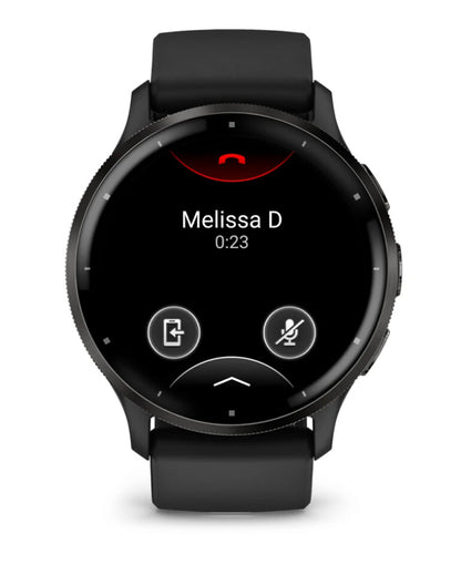 Garmin Venu 3 3,56 cm (1.4") AMOLED 45 mm Digital 454 x 454 pixlar Pekskärm Svart Wi-Fi GPS