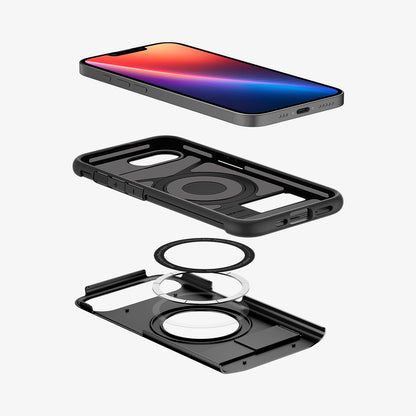 Spigen Slim Armor (MagFit) mobiltelefonfodral 15,5 cm (6.1") Mobilskal Svart