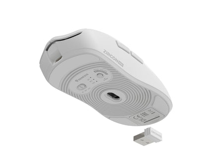 GENESIS Zircon 500 datormöss Spela högerhand RF Wireless + Bluetooth + USB Type-C Optisk 10000 DPI