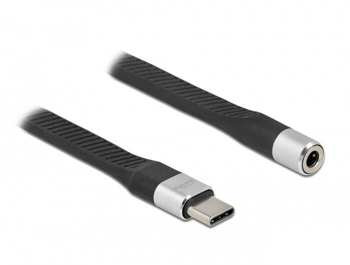 DeLOCK 86942 mobiltelefonkablar Svart, Silver 0,1 m USB C 3,5mm