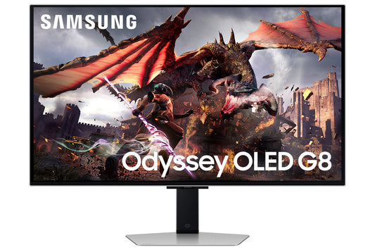 Samsung G80SD platta pc-skärmar 81,3 cm (32") 3840 x 2160 pixlar 4K Ultra HD OLED Silver