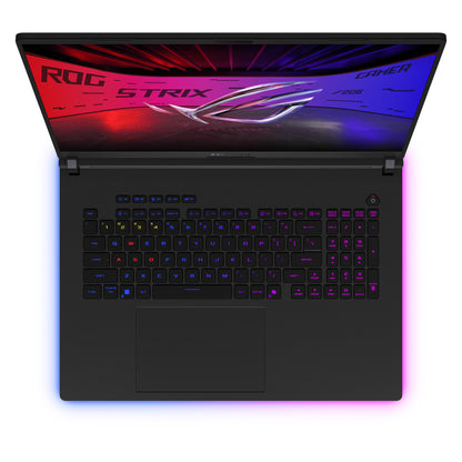 ASUS ROG Strix SCAR 18 G835LW-SA022W Intel Core Ultra 9 275HX Bärbar dator 45,7 cm (18") WQXGA 64 GB DDR5-SDRAM 4 TB SSD NVIDIA GeForce RTX 5080 Wi-Fi 7 (802.11be) Windows 11 Home tyska Svart