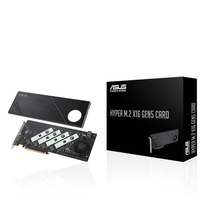 ASUS Hyper M.2 x16 Gen5 Card nätverkskort/adapters Intern