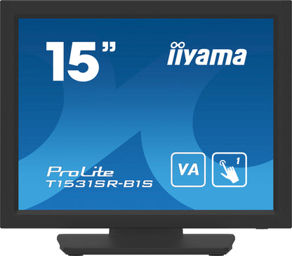iiyama T1531SR-B1S POS-skärm 38,1 cm (15") 1024 x 768 pixlar XGA Pekskärm