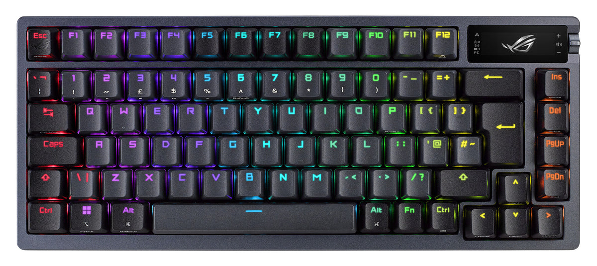 ASUS M701 ROG AZOTH/NXRD/FR tangentbord Spela USB + RF Wireless + Bluetooth AZERTY Fransk Svart