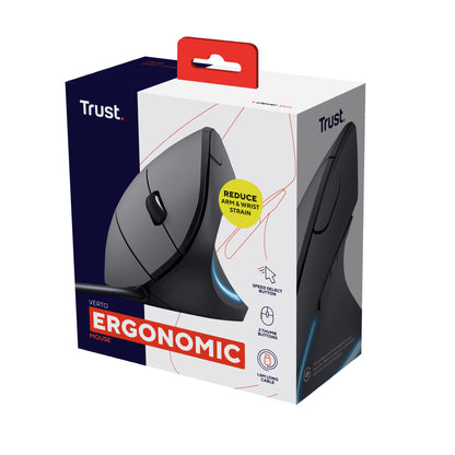 Trust Verto datormöss Kontor högerhand USB Type-A Optisk 1600 DPI