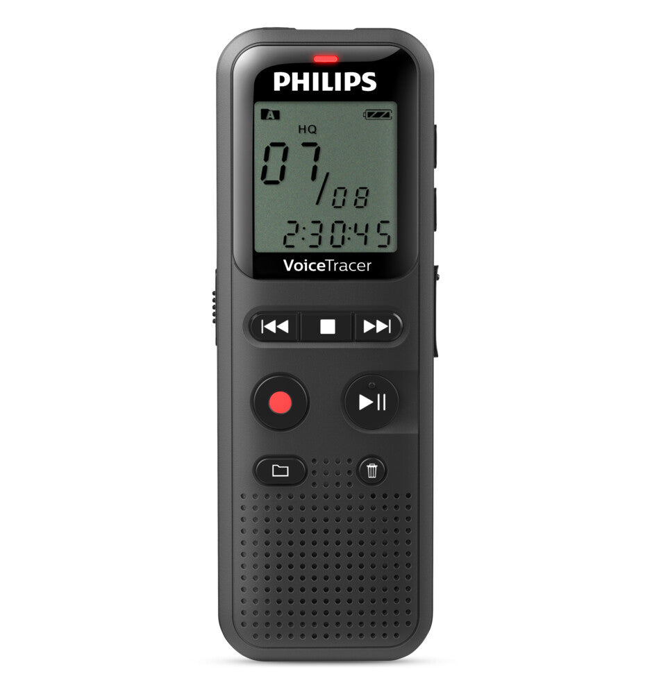 Philips VoiceTracer 8 kHz Svart